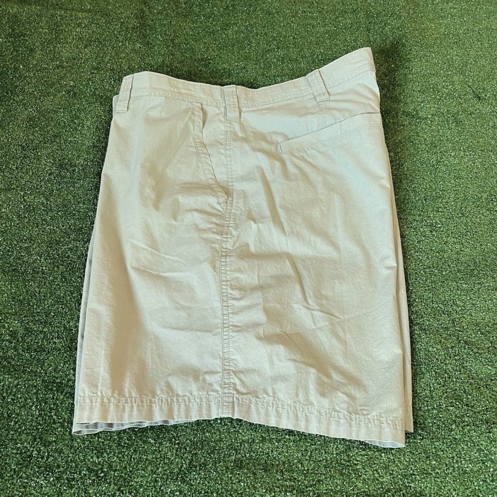 Columbia Men's Classic Fit Hiker Green Chino Washed Out Shorts Big Size 42
